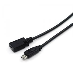 Datalogic Micro-USB A auf USB-A Verlängerungskabel (Stecker auf Buchse) – 1 m – Schwarz