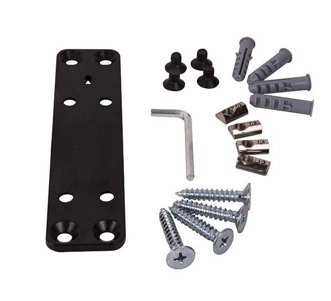 B-Tech Spezialhalterung/Montageset – für BT8390 (VESA 200×200, 400×400) – Schwarz