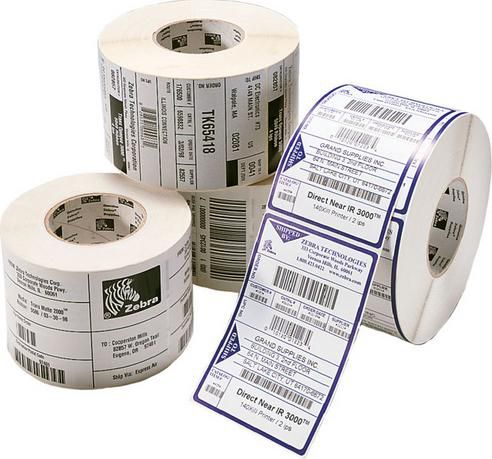 Zebra Thermoetiketten Z-PERFORM 1000T, 32 mm × 13 mm, Papier, selbstklebend