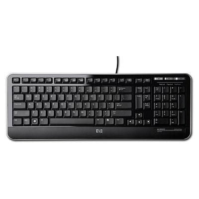 HP Tastatur – kabelgebunden, USB – QWERTY – Schwarz