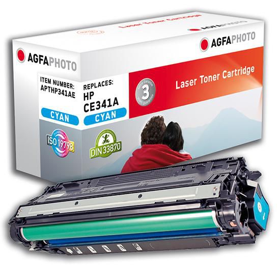 AgfaPhoto Toner CE341A – Cyan, 16000 Seiten – für HP