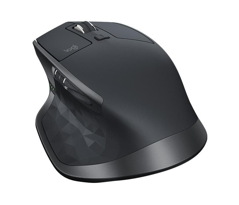Logitech MX Master 2S Ergonomische Maus – kabellos, 7 Tasten, für Rechtshänder, Unifying-Empfänger, Graphit