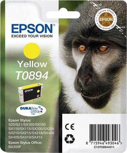 Epson Tintenpatrone T0894, Gelb, 225 Seiten – für Epson-Drucker