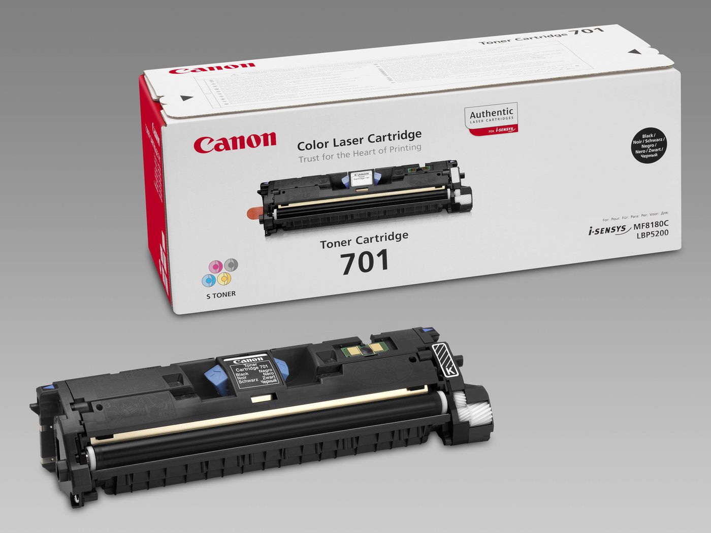 Canon 701 (9287A003AA) Schwarzer Toner – Original – 4'000 Seiten – für Canon i-SENSYS MF8180C/LBP5200