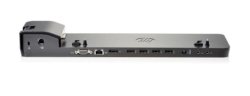 HP UltraSlim Dockingstation – 1× DP, 1× VGA, 4× USB-A, 3,5 mm Audio, für EliteBook Folio 9470m