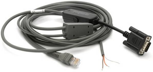 Zebra RS-232-Kabel – 2,8 m, gerade, für Nixdorf und Motorola, schwarz