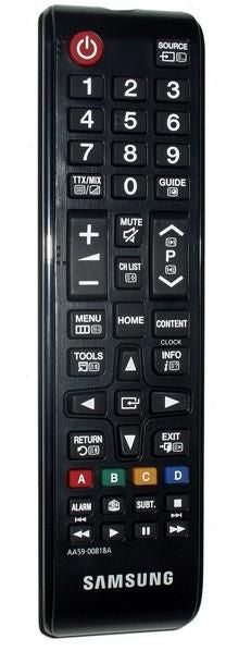 Samsung TV-Fernbedienung AA59-00818A – für UE32D5000PW, UE32D4000NW, UE19D4000NW und andere, IR, schwarz