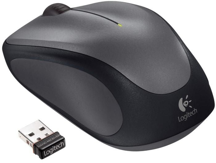 Logitech M235 – Maus – Kabellos (2,4 GHz), Rechts, Schwarz