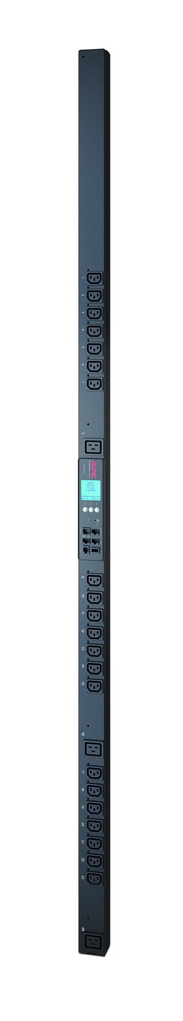 APC Rack-PDU – Ausgangsmessung, Senkrecht 0U, 16 A 200–230 V, 21×C13 + 3×C19