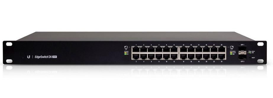 Ubiquiti ES-24-250W – Managed Switch – 24×GbE, 2×SFP, L2+/L3, PoE+, 1U