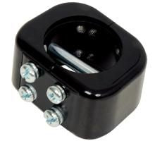 B-Tech Doppelte Zubehör-Kragen-Schelle – 84×68×51 mm – Schwarz