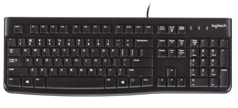 Logitech K120 – Tastatur, kabelgebunden (USB-A), ES-Layout (ES), Schwarz