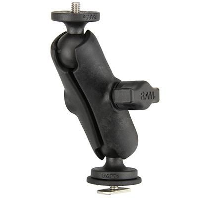 RAM Mounts RAP-B-366-153-354-TRA1U 1/4"-20 Gewindebolzen – Kugeldurchmesser 2,5 cm – Komposite, Schwarz