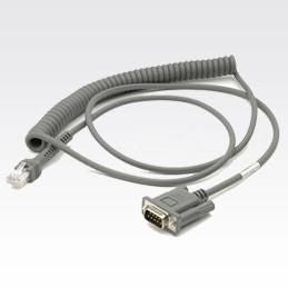 Zebra Motorola CBA-R09-C09ZAR RS232 Kabel 2,8 m, Grau – für Nixdorf