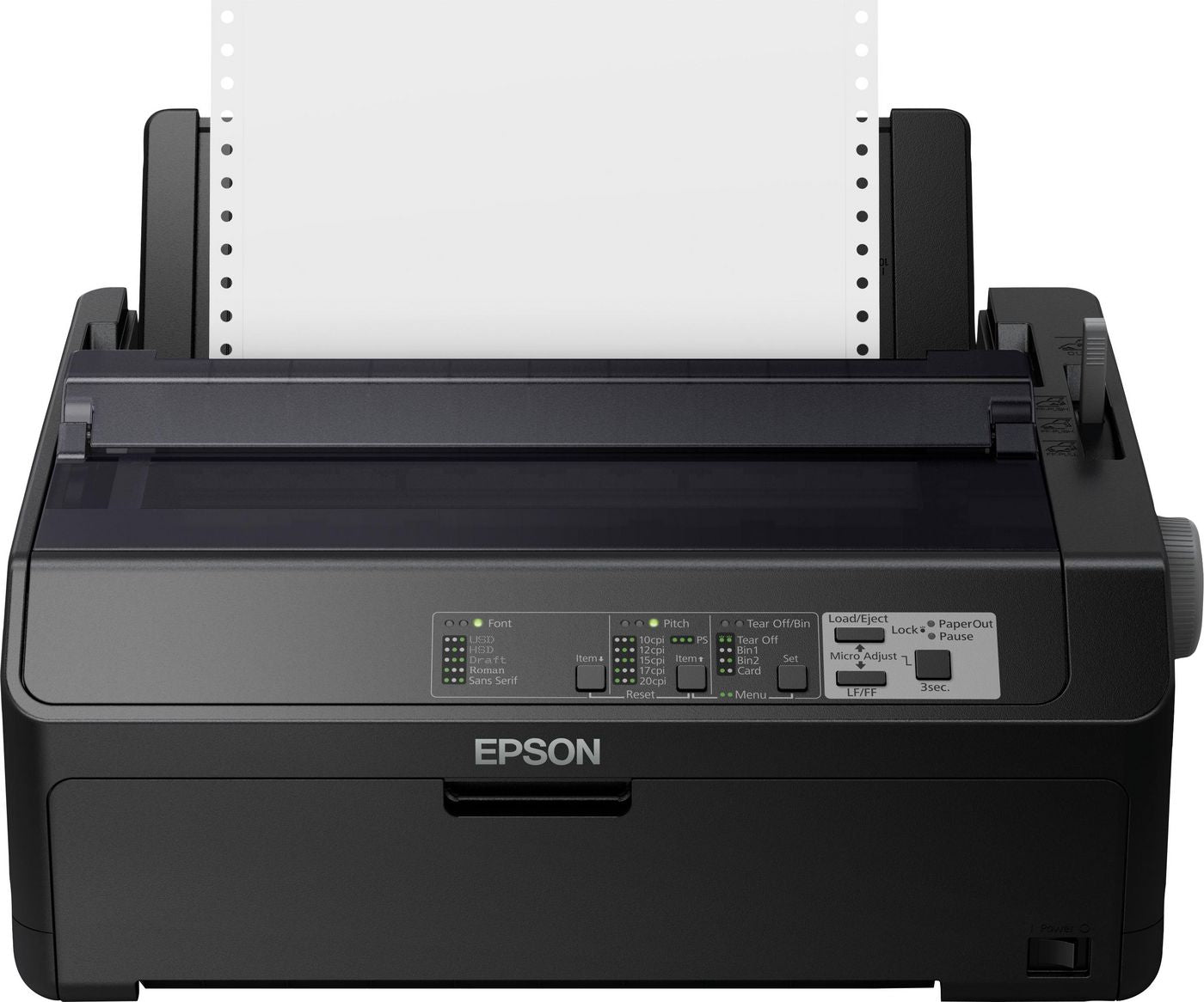 Epson FX890II Nadeldrucker – 80 mm, 9-Nadel, USB, Parallel, 198-264 V AC, schwarz