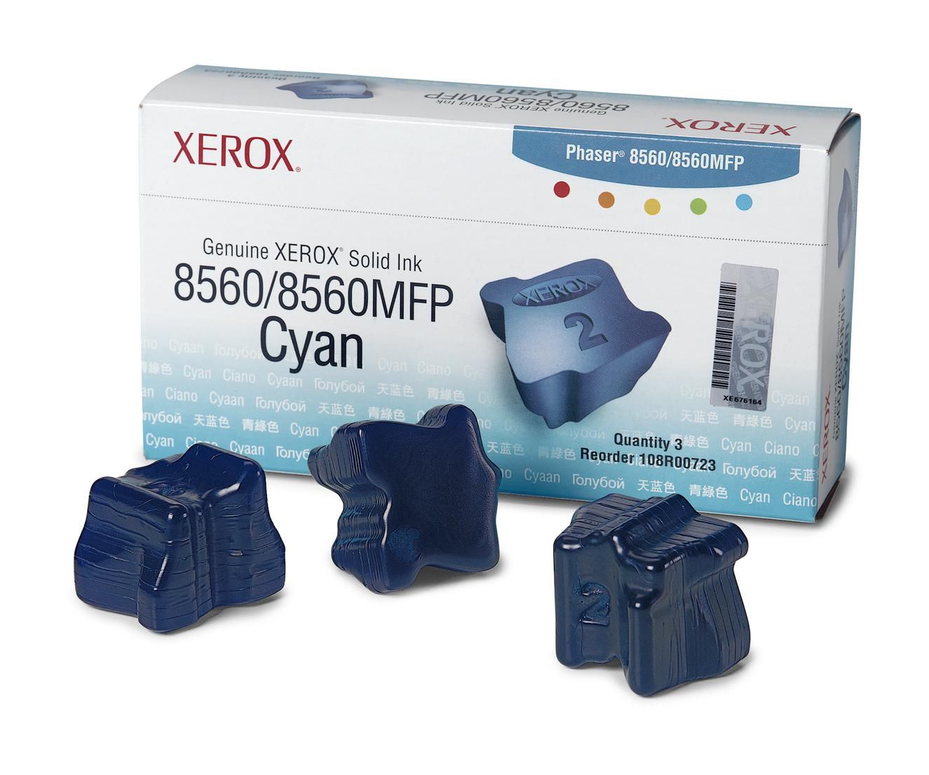 Xerox Tintenpatronen-Multipack, cyan, 3er-Pack – für Inkjetdrucker/Multifunktionsgeräte