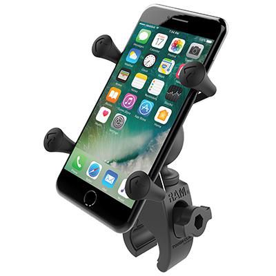 RAM Mounts X-GRIP W/TOUGHCLAW – Fahrrad-/Motorrad-Halterung – Klemmhalterung, für Android/iOS – Schwarz
