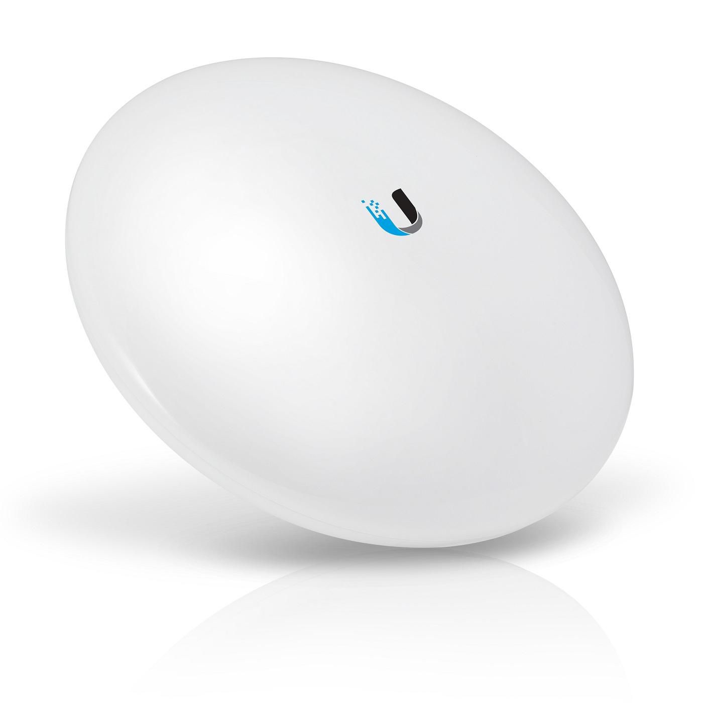 Ubiquiti airMAX NanoBeam ac – 2,4 GHz Funkbrücke, 13 dBi, 1× GbE, PoE-Adapter, Weiss