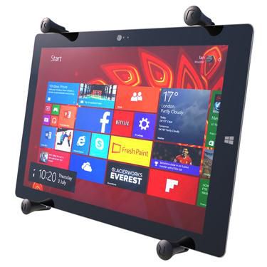 RAM Mounts X-GRIP Tablet-Tischhalterung für 12–13" Tablets – Aluminium/Edelstahl – Schwarz
