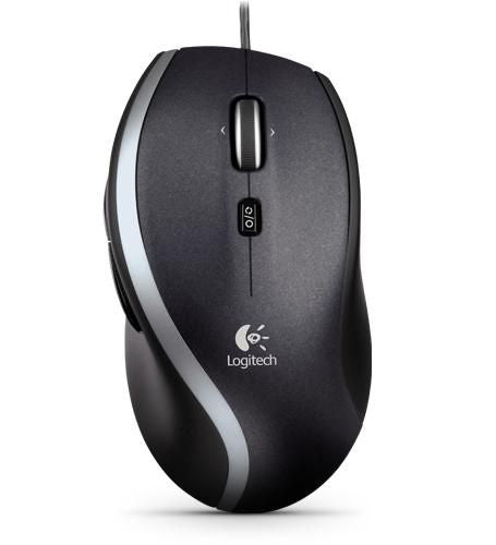 Logitech M500S Maus – kabelgebunden, USB-A, 1'000 dpi, 5 Tasten, für Rechtshänder, schwarz