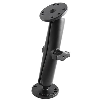 RAM Mounts 48083 – Montagehalterung, 1" Kugelhalterung, 2/2,5" Rundbasen, Schwarz, 185,7 mm
