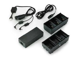 Zebra 2× 3-Schacht-Ladegerät – für ZQ610, ZQ620, ZQ510 und andere – schwarz