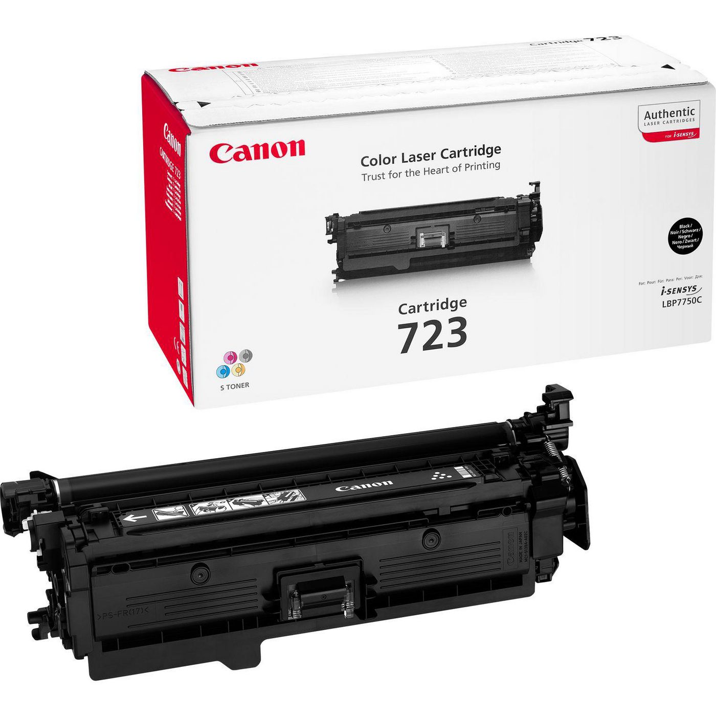 Canon Toner 723BK – schwarz, 5000 Seiten – für i-SENSYS LBP7750Cdn