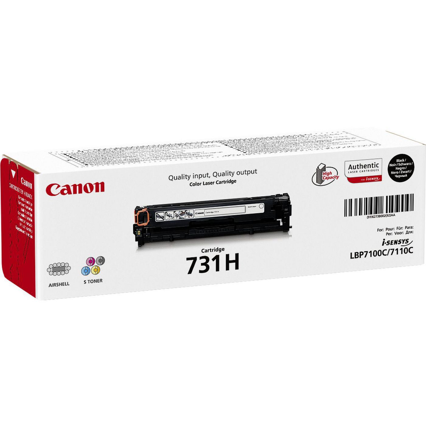 Canon Toner 731H – schwarz, 2400 Seiten