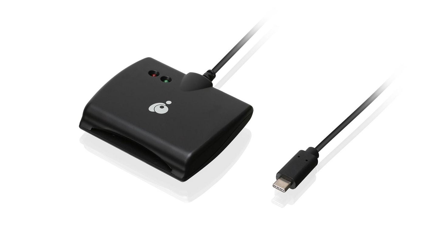 iogear USB-Kartenleser USB-C – CAC (Smartcard) – USB 3.2 Gen 1 (5 Gbit/s) – LED-Display/Leistungsmesser – Sc