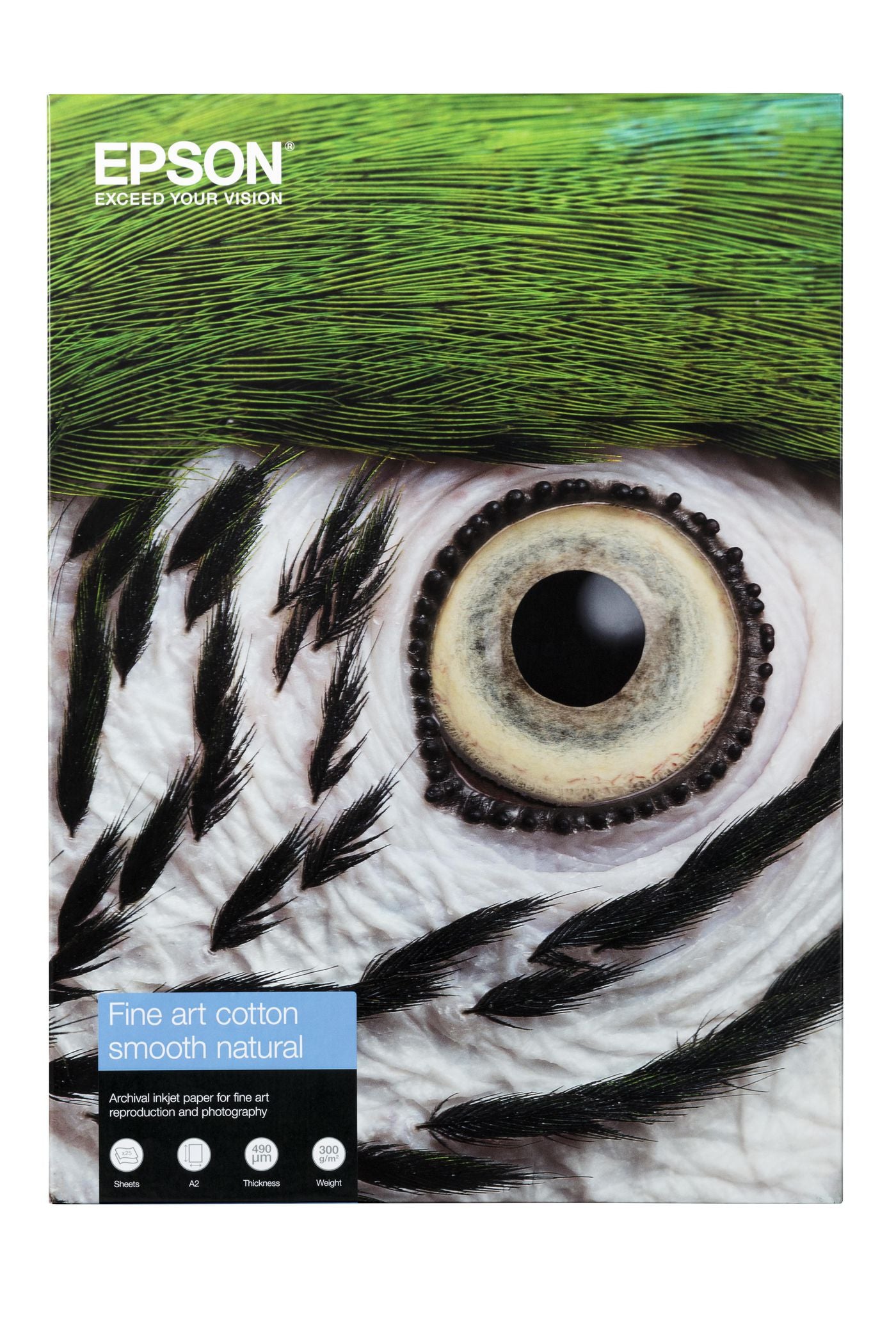 Epson Fine Art Cotton Smooth Natural – Kunstdruckpapier – Rolle – 300 g/m², Matt, Baumwolle