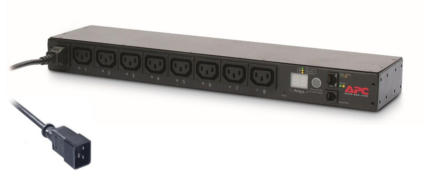 APC Rack PDU 3680 W – schaltbar, mit Messgerät – 1U, IEC C20 – C13×8 – 16 A, 208–230 V