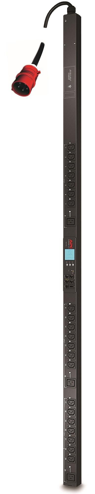 APC AP8981 Rack-PDU ZeroU (0U) – C13×21, C19×3 – Eingang IEC 309 16A/20A, 400 V 50–60 Hz – schwarz