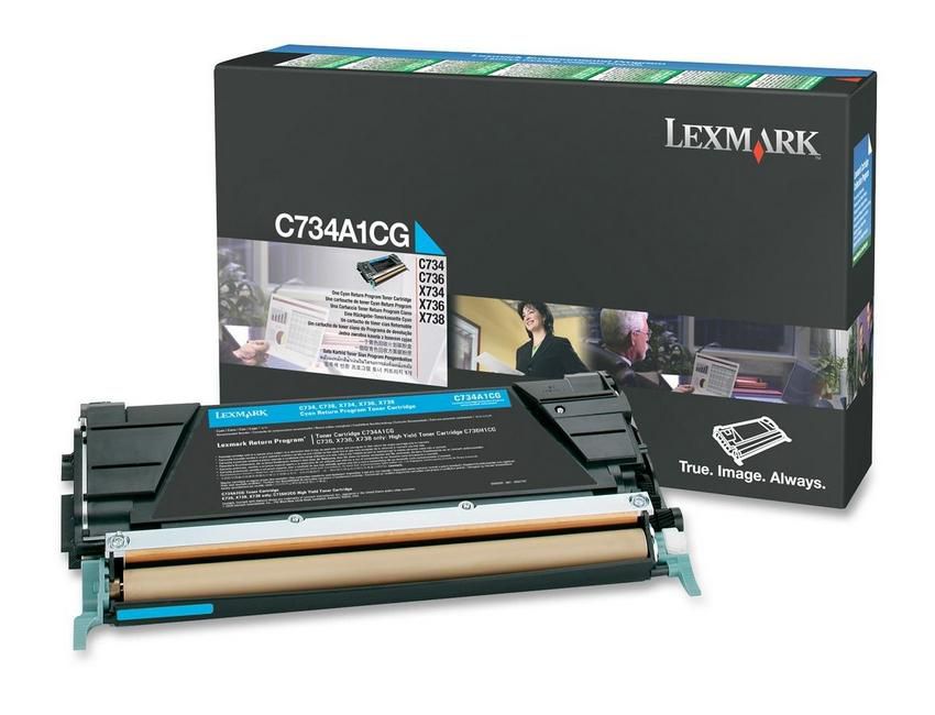 Lexmark Toner – cyan, 6000 Seiten
