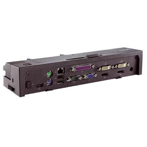 Dell E-Port Advanced II Dockingstation – Andocken, 2× DP, 1× VGA, 2× DVI, 5× USB-A, 3,5 mm Audio, für Dell