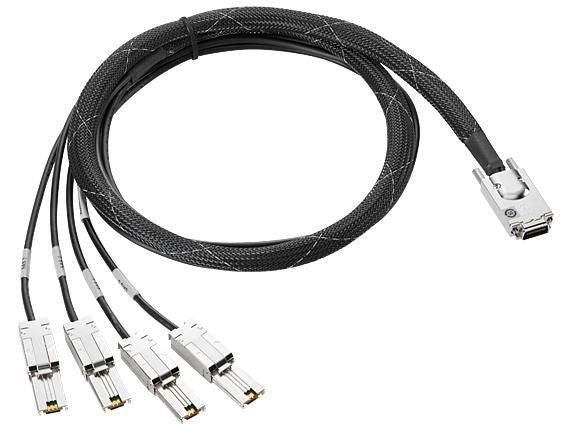 HPE Mini-SAS HD zu 2× Mini-SAS HD Kabel – 2 m – für HP MSA 1040