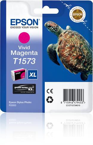 Epson Tintenpatrone T1573, Magenta – für Tintenstrahldrucker/Multifunktionsgeräte