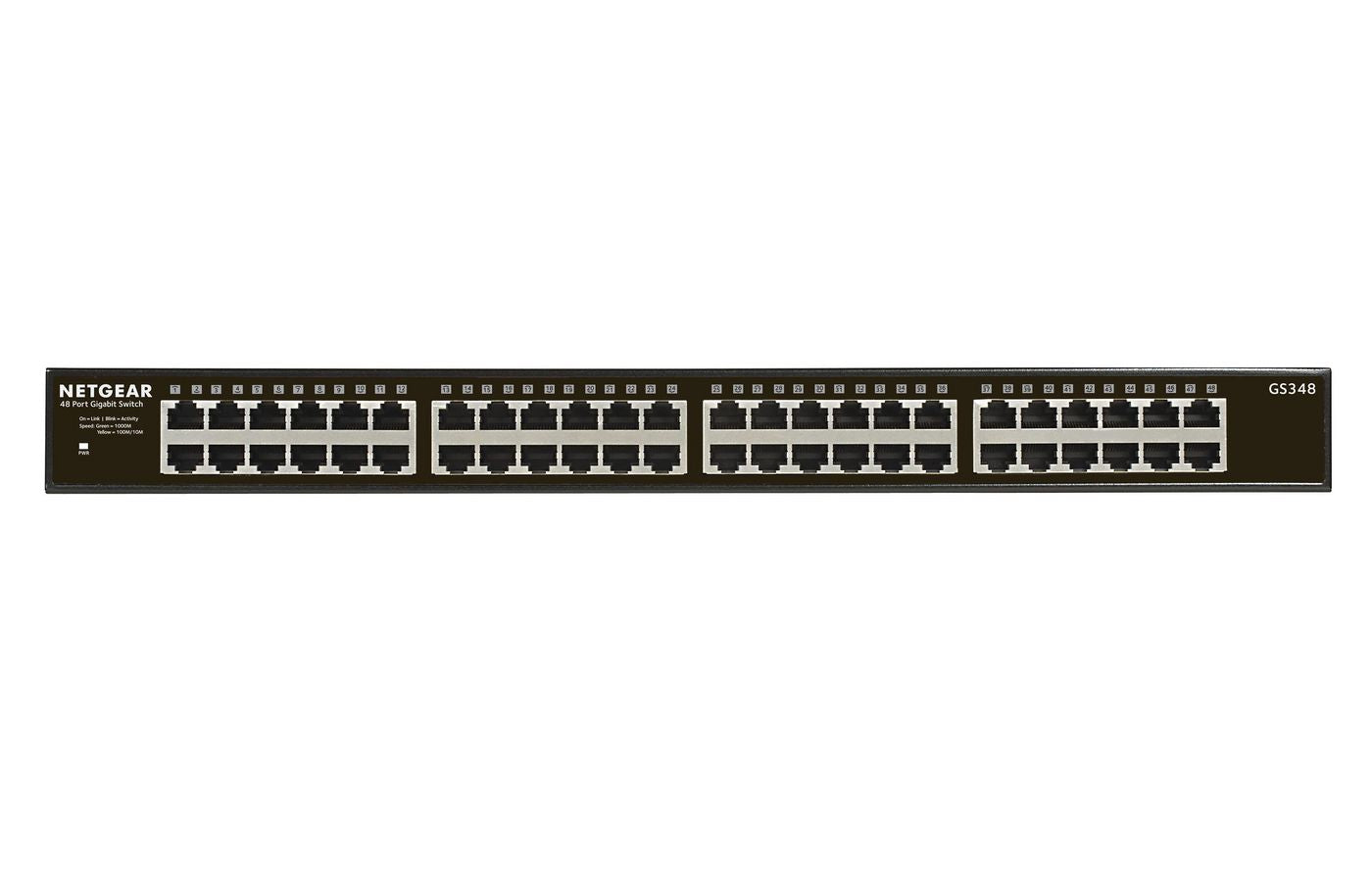 NETGEAR GS348 – Switch (Unmanaged) – 48×GbE, 1U