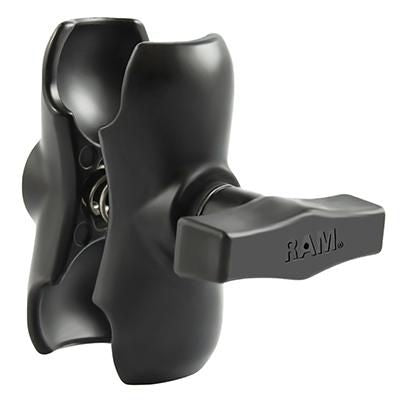 RAM Mounts RAM-201U-B – Kurzarm 95 mm, C-Grösse 1,5" Kugel, Schwarz