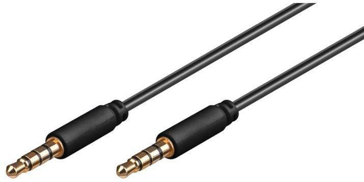 Microconnect 3,5-mm-Klinkenkabel – 3,5-mm-Klinke – 3,5-mm-Klinke – 2 m, vergoldete Stecker