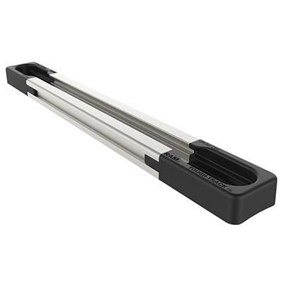 RAM Mounts RAM-TRACK-EXA-5 – Montagezubehör (Aluminium/Komposit-Schiene 5"), inkl. Endkappen, Schwarz/Silber