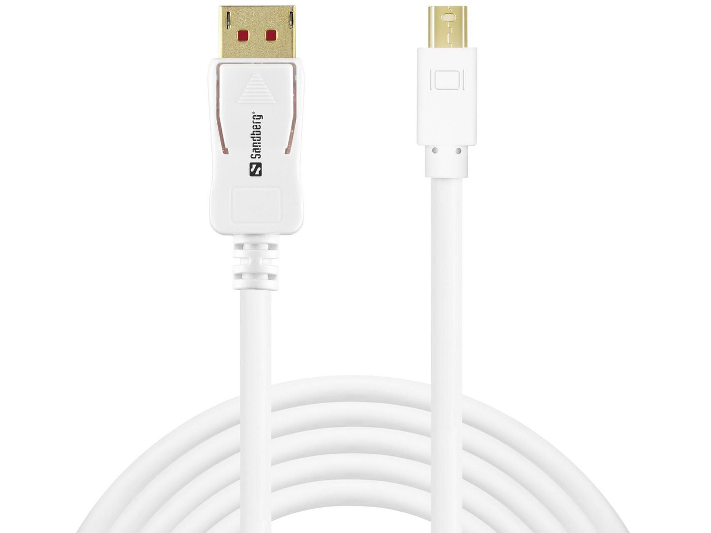 Sandberg DP–MiniDP DisplayPort-Kabel – 2 m, DisplayPort 1.4, 8K 60 Hz