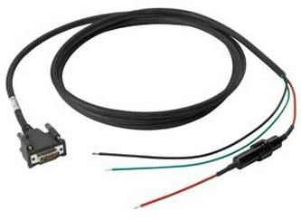 Zebra DC-Stromkabel, 9-60 V DC, 3,05 m, schwarz, 25-159551-01