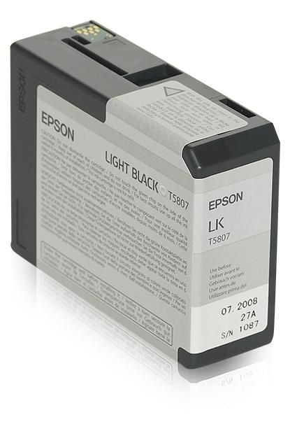 Epson Tintenpatrone T5807, schwarz, ca. 80 ml – für Inkjetdrucker/Multifunktionsgeräte