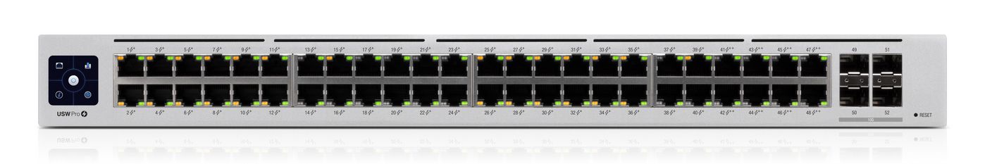 Ubiquiti UniFi Pro – Managed Switch – 48×GbE, 4×SFP+, L2/L3, PoE+ 600 W, 19" Rack