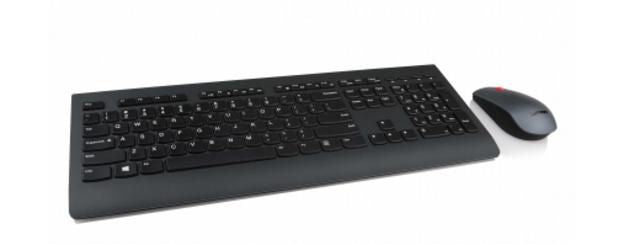 Lenovo Tastatur – 4X30H56800, Maus enthalten, Kabellos (RF), AZERTY, Schwarz