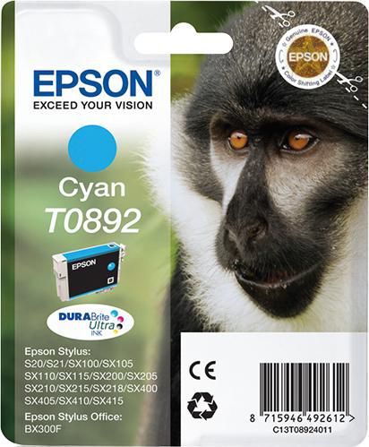 Epson Tintenpatrone T0892, Cyan – für Epson
