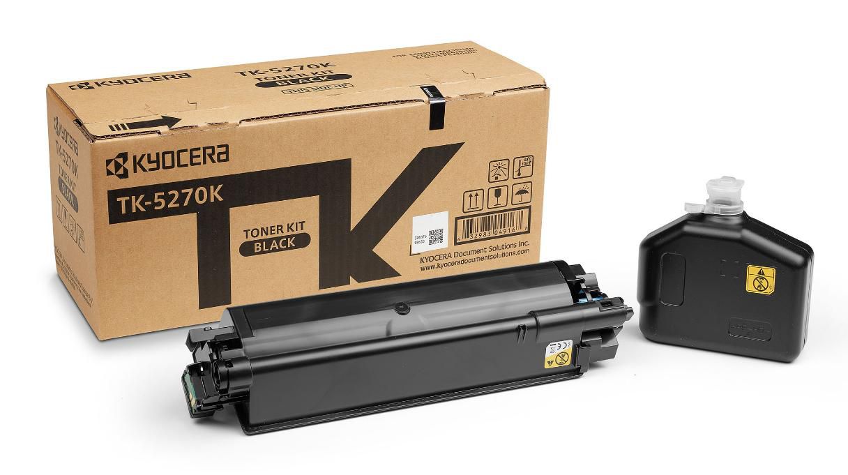 Kyocera – Toner TK-5270K – Schwarz, 8000 Seiten – für Kyocera Ecosys P6230/P6230CDN/M6630 und andere
