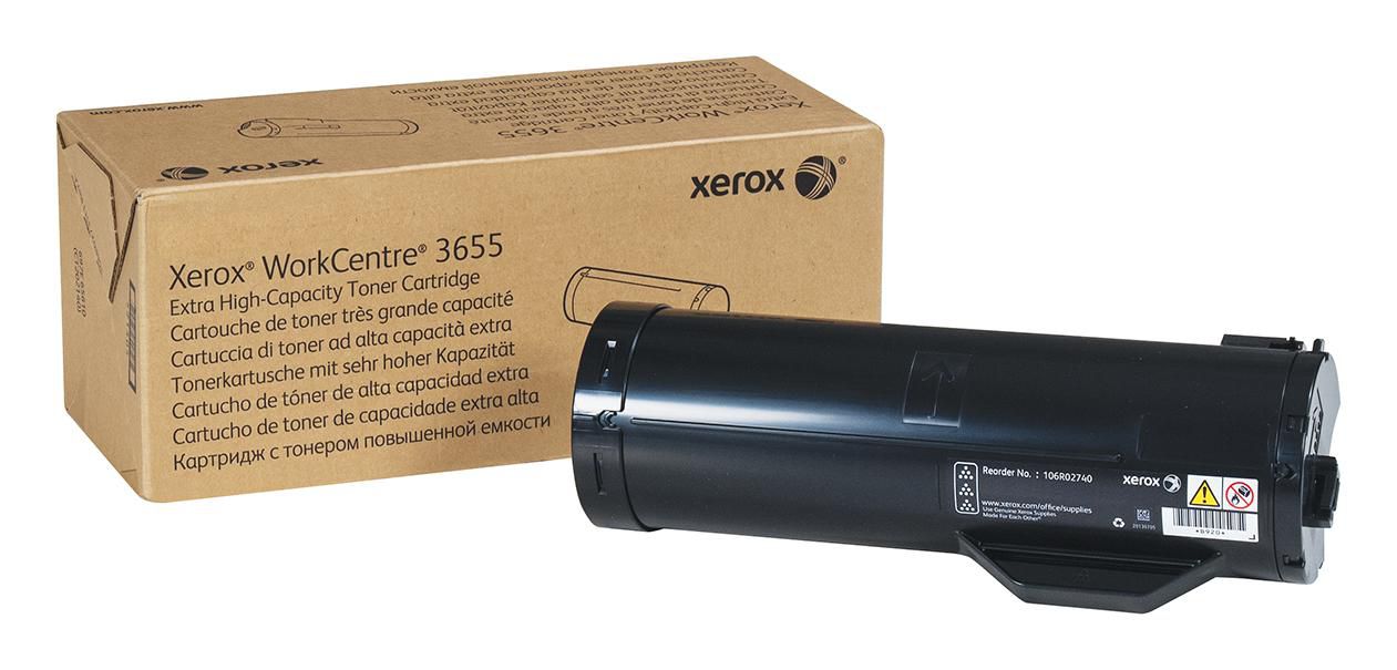 Xerox Toner 106R02740 – Schwarz, 25900 Seiten – für Xerox WorkCentre 3655