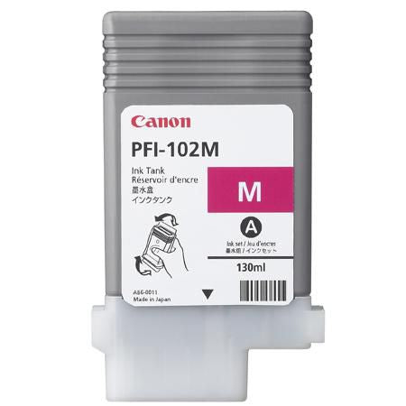 Canon Tintenpatrone PFI102M, Magenta, 130 ml – für Inkjetdrucker/Multifunktionsgeräte