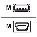 Zebra USB-A auf Mini-USB-B Kabel – USB 2.0 (480 Mbit/s) – 1 m